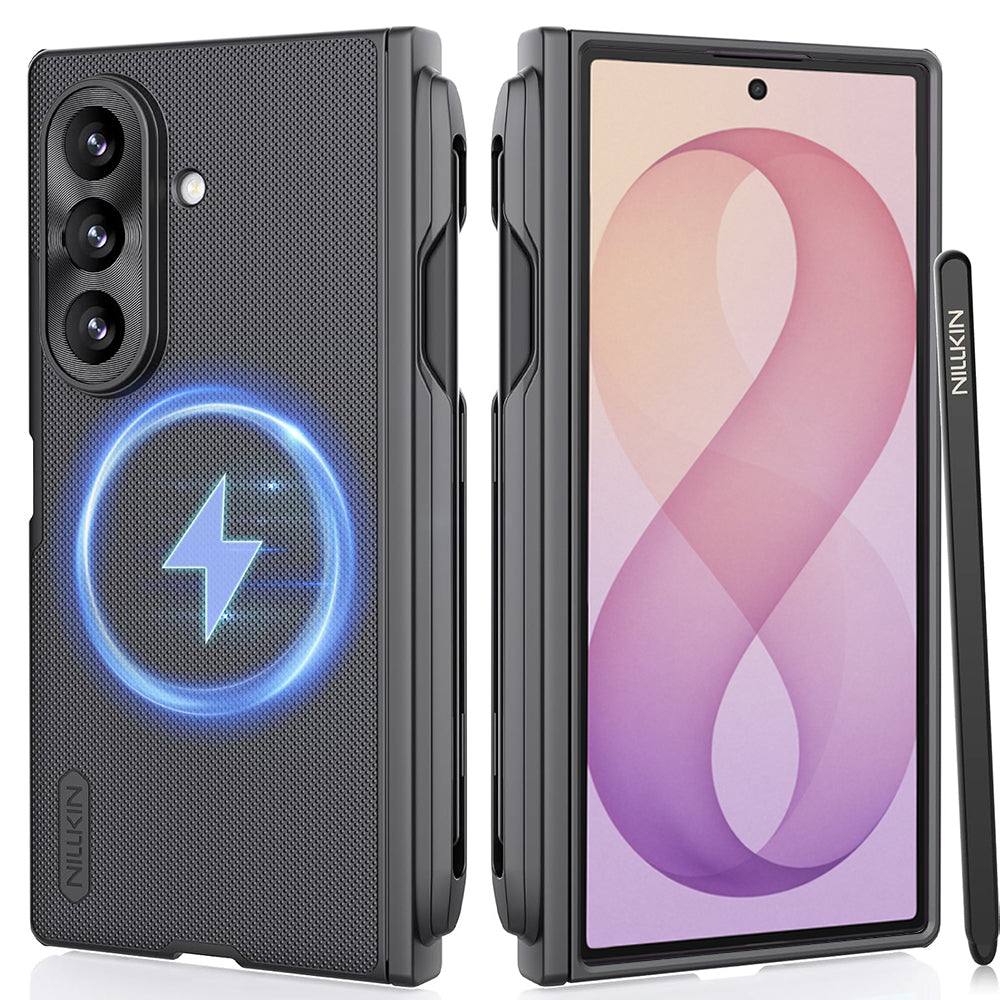 Husa de protectie Nillkin Super Frosted Shield Fold compatibil cu Samsung Galaxy Z Fold8 Ultra, Negru