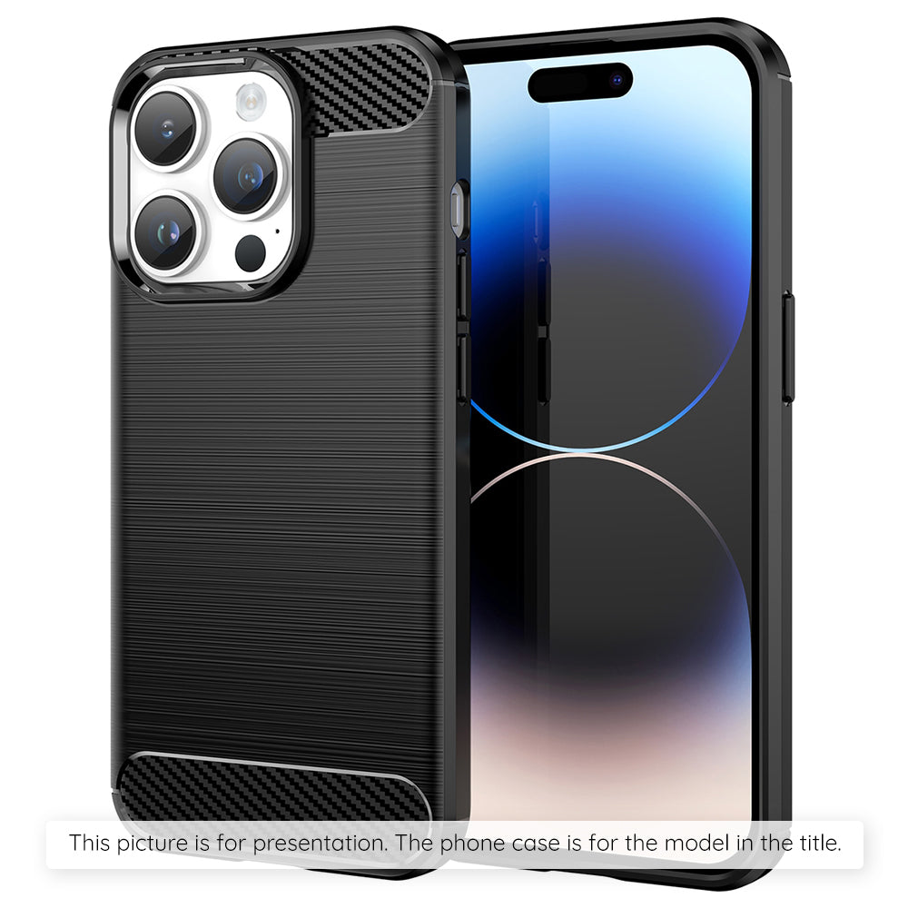 Husa de protectie Techsuit Carbon Silicone compatibil cu Xiaomi Redmi 17C 5G, Negru