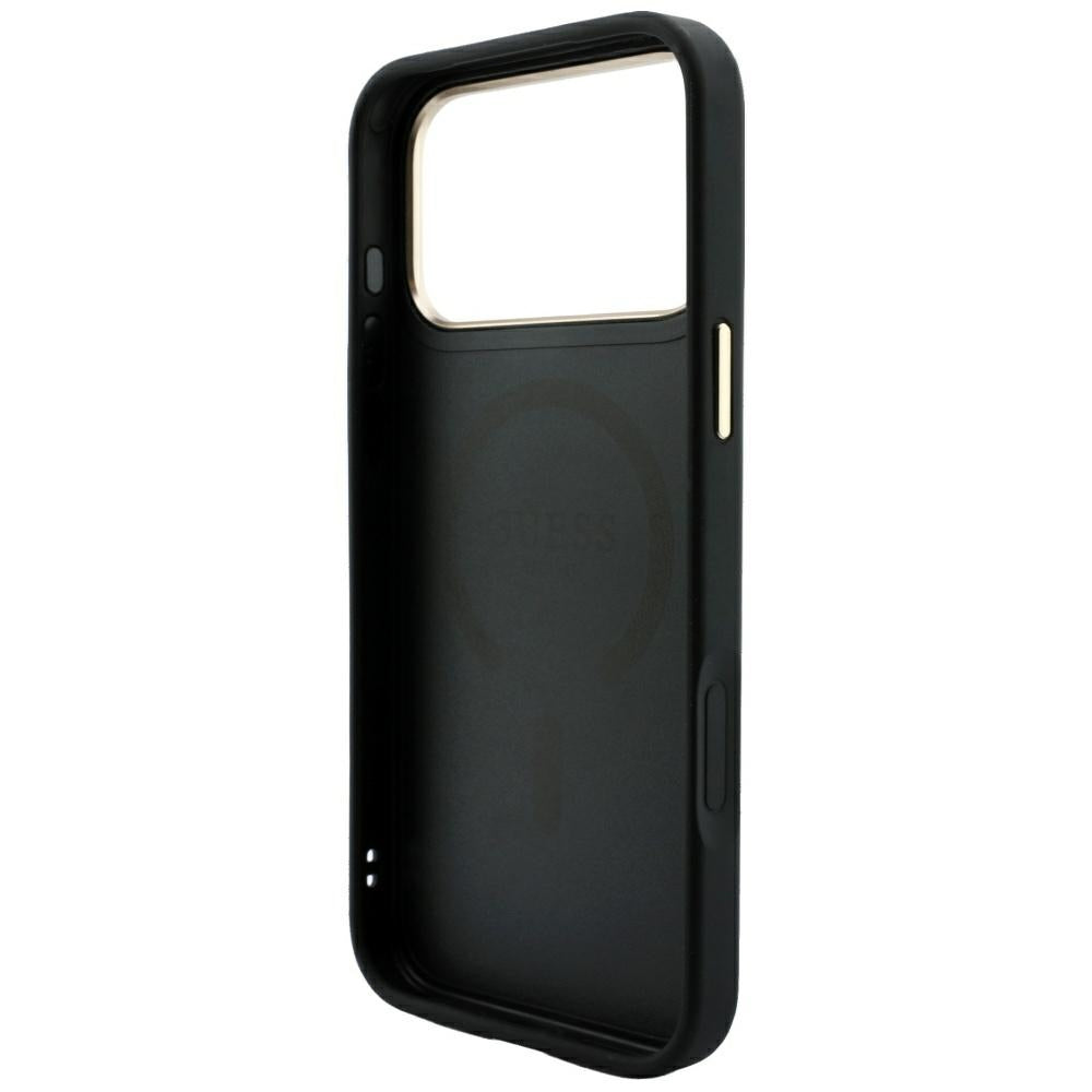 Husa de protectie Guess 4G Embossed Classic compatibil cu iPhone 18 Pro Max / iPhone 17 Pro Max, Negru