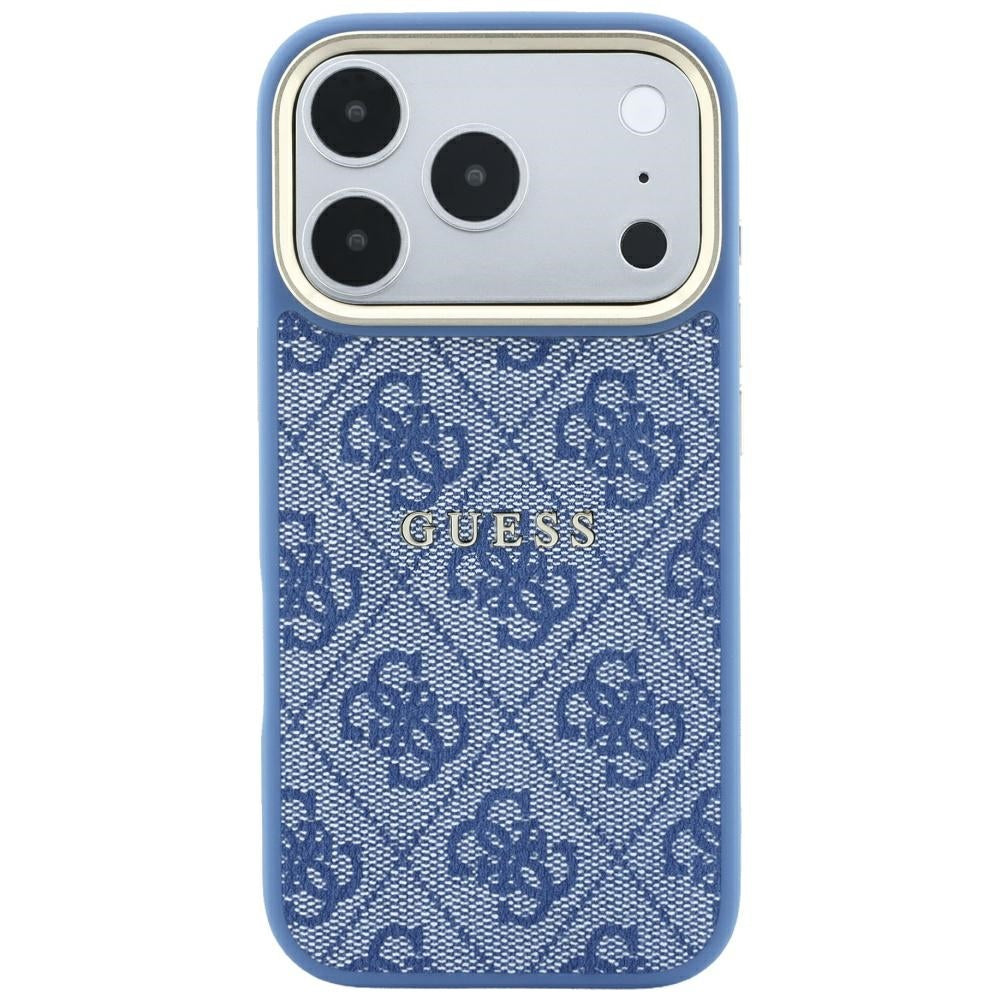 Husa de protectie Guess 4G Embossed Classic compatibil cu iPhone 18 Pro Max / iPhone 17 Pro Max, Albastru