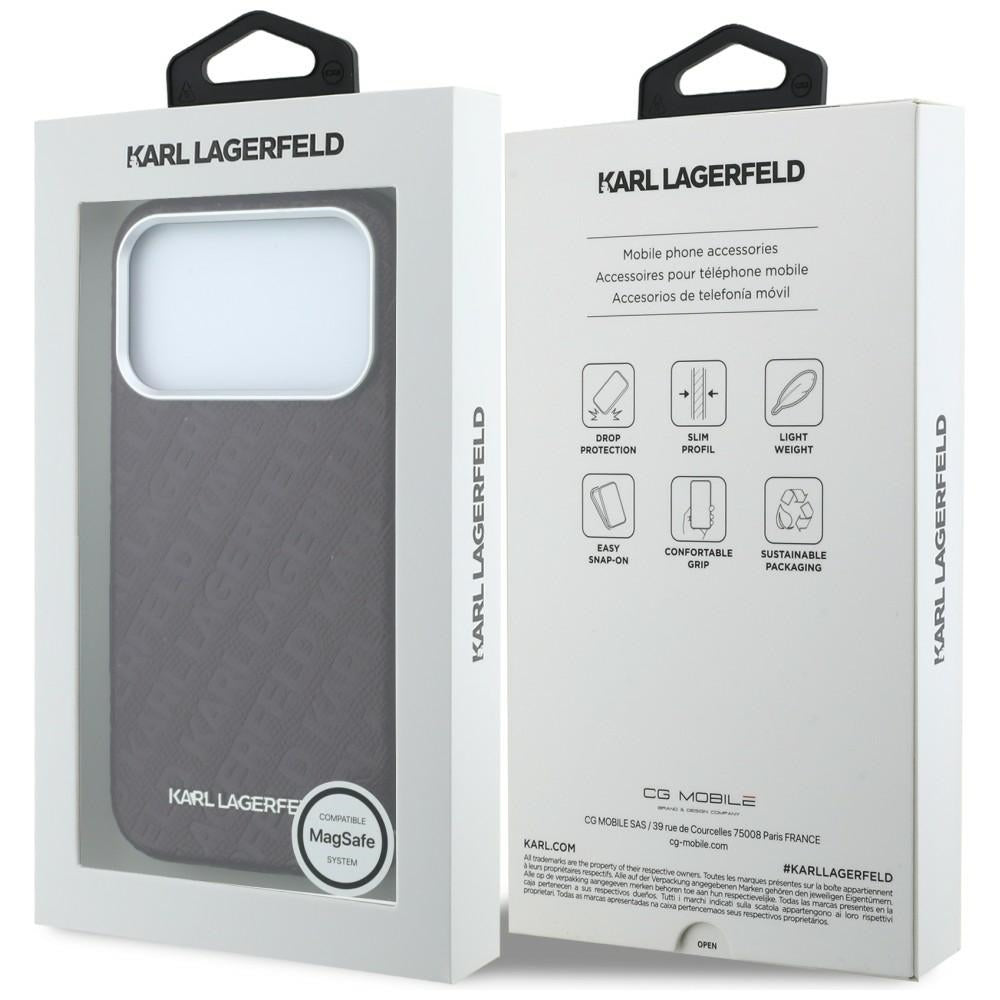 Husa de protectie Karl Lagerfeld compatibil cu iPhone 18 Pro / iPhone 17 Pro, Bordo