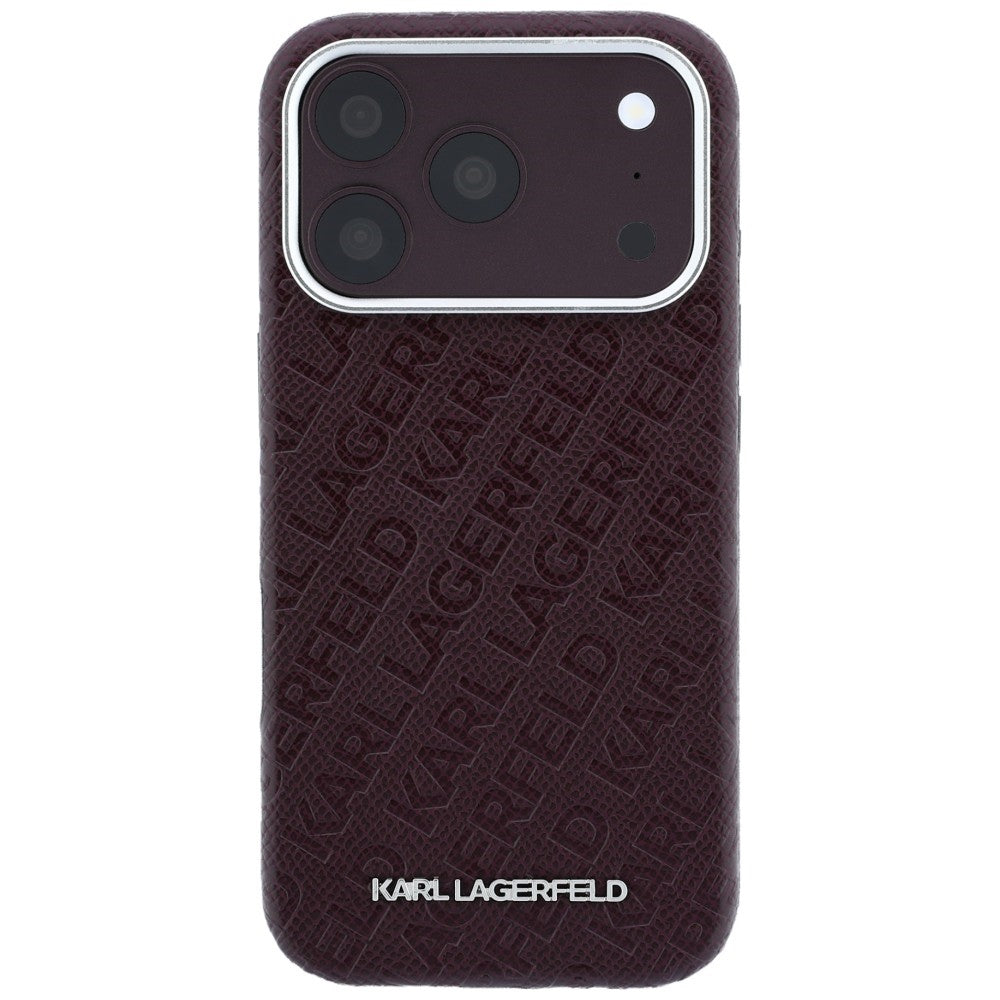 Husa de protectie Karl Lagerfeld compatibil cu iPhone 18 Pro Max / iPhone 17 Pro Max, Bordo