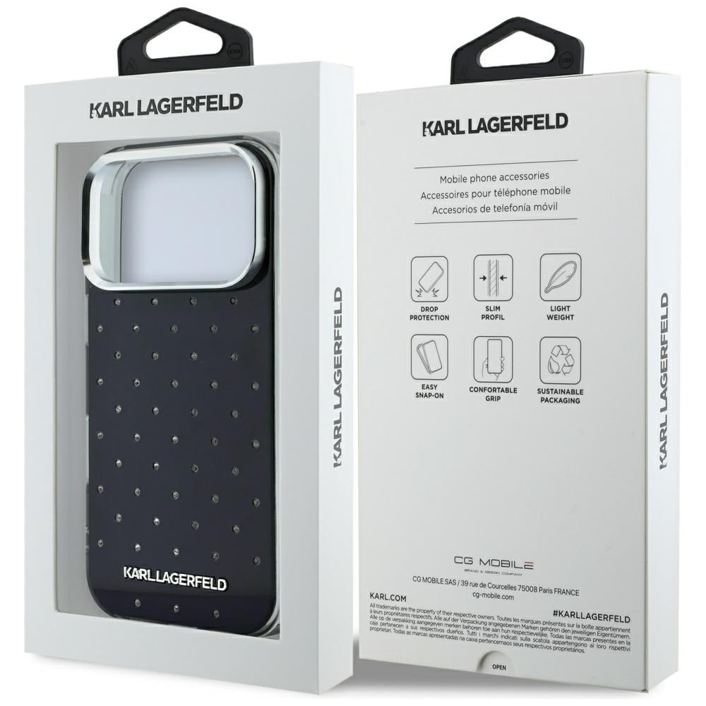 Husa de protectie Karl Lagerfeld compatibil cu iPhone 18 Pro / iPhone 17 Pro, Negru