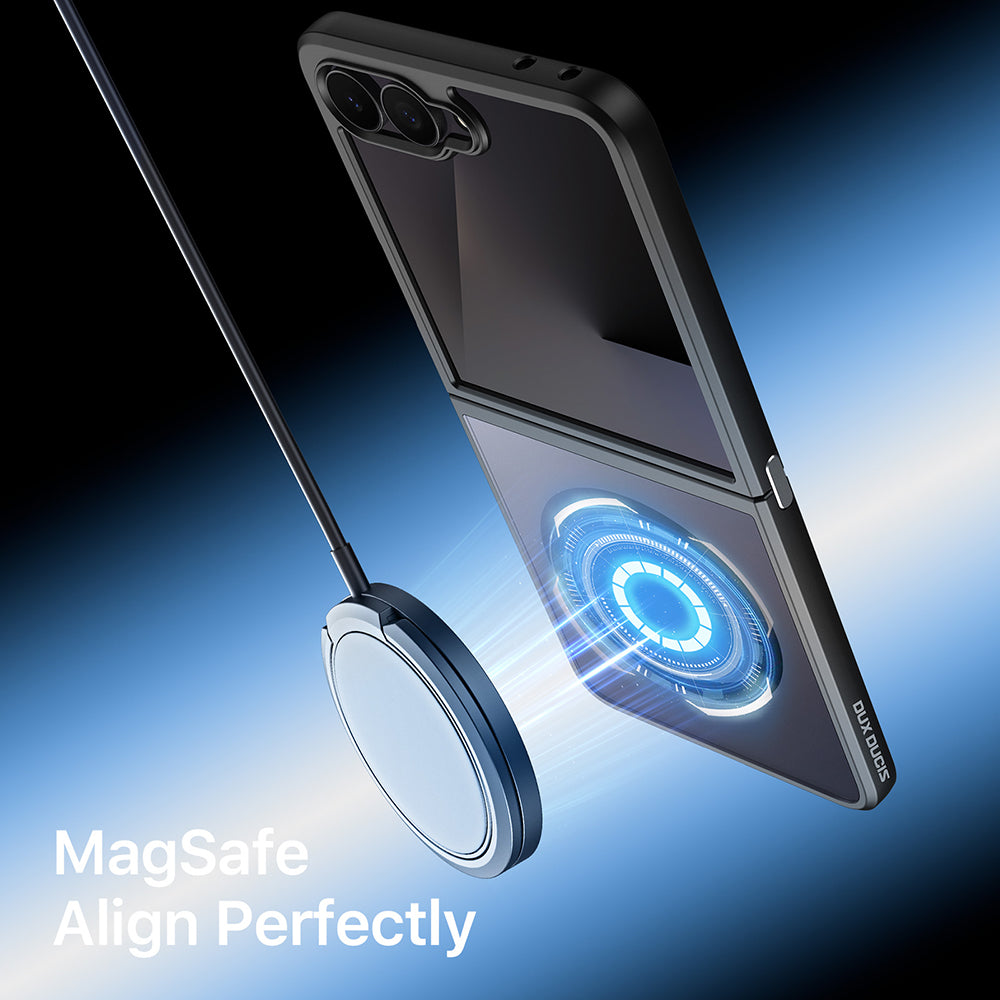 Husa de protectie Dux Ducis Aimo MagSafe compatibil cu Samsung Galaxy Z Flip8, Negru