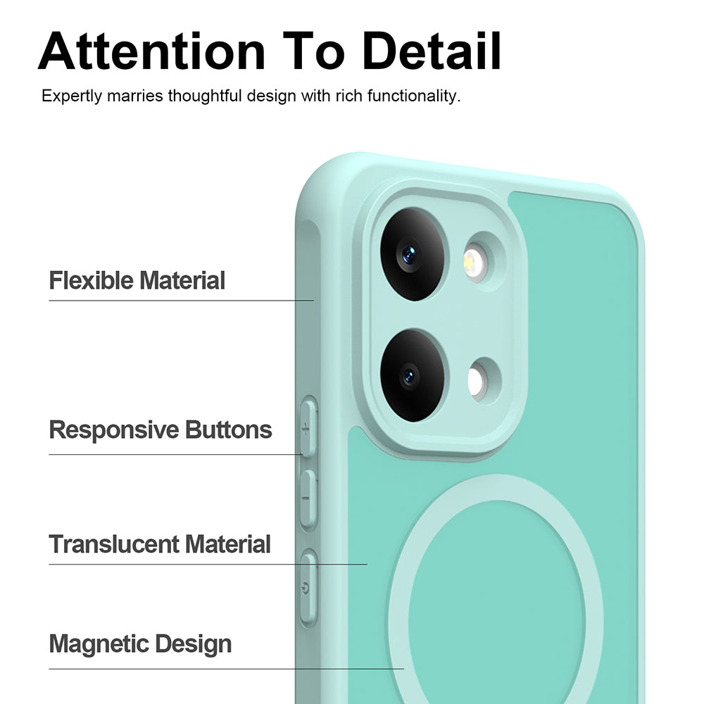 Husa de protectie Techsuit HaloFrost II MagSafe compatibil cu Xiaomi Redmi 17 4G / Redmi 17 5G, Verde