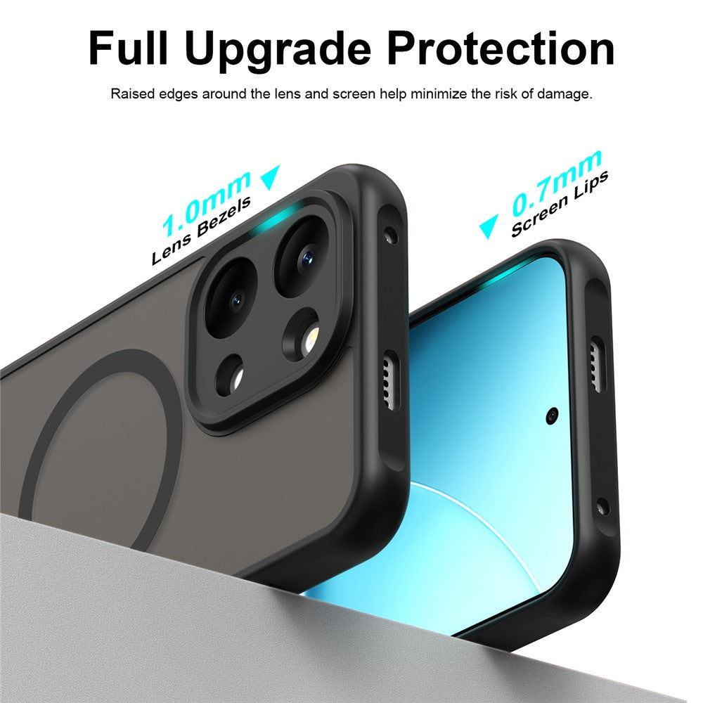 Husa de protectie Techsuit HaloFrost II MagSafe compatibil cu Xiaomi Redmi 17 4G / Redmi 17 5G, Negru