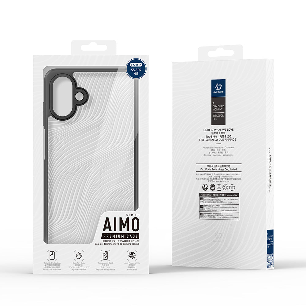 Husa de protectie Dux Ducis Aimo compatibil cu Samsung Galaxy A08 / A07 4G / A07 5G, Negru
