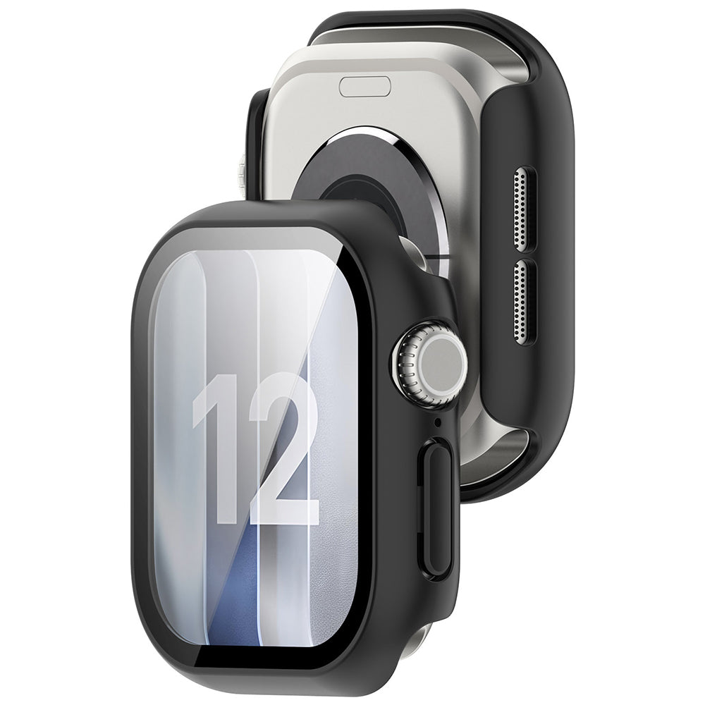 Husa pentru Apple Watch 12 46mm + Folie - Techsuit Defense360 Pro - Black