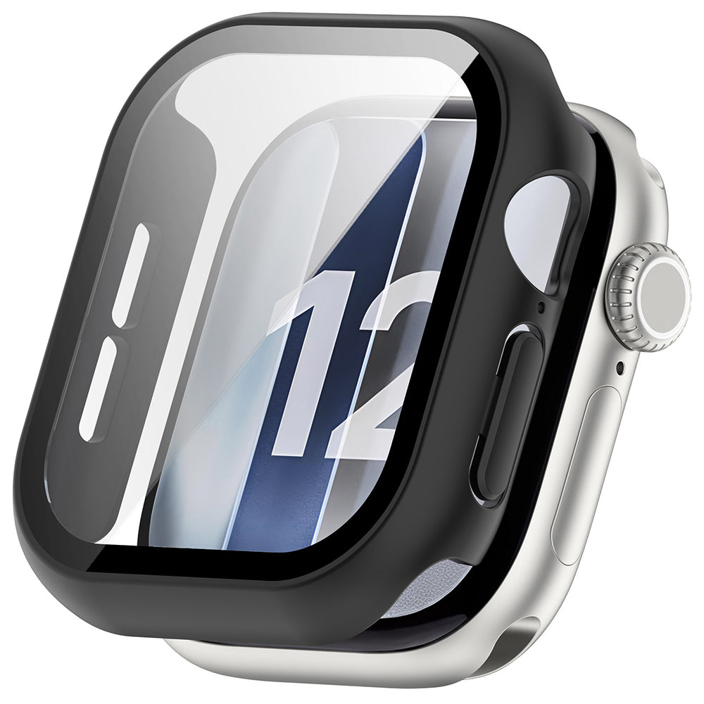 Husa pentru Apple Watch 12 42mm + Folie - Techsuit Defense360 Pro - Black