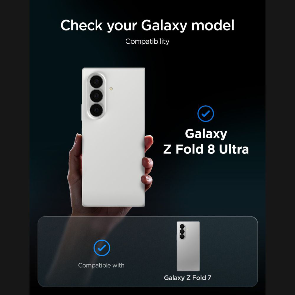 Folie de protectie Spigen Glas.tR EZ-FIT Pro HD compatibil cu Samsung Galaxy Z Fold7, Privacy