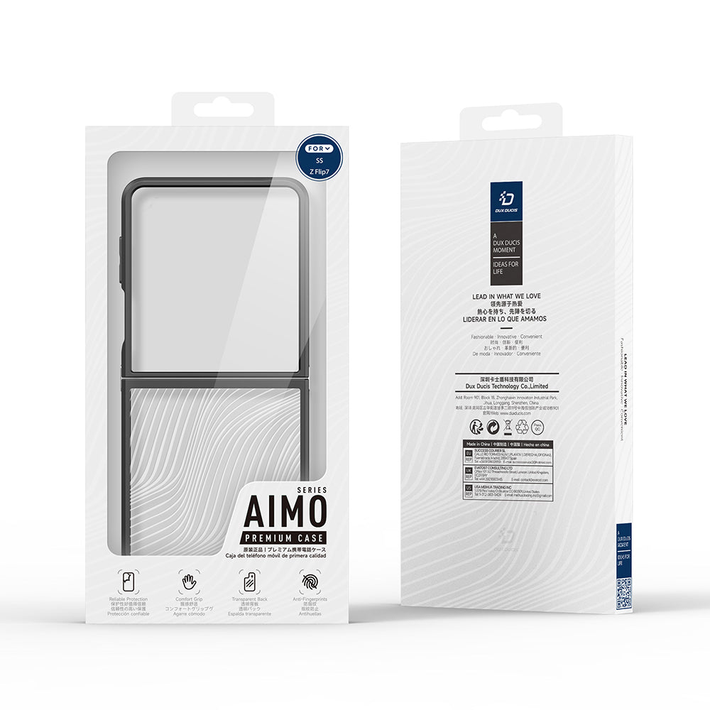 Husa de protectie Dux Ducis Aimo compatibil cu Samsung Galaxy Z Flip7, Negru