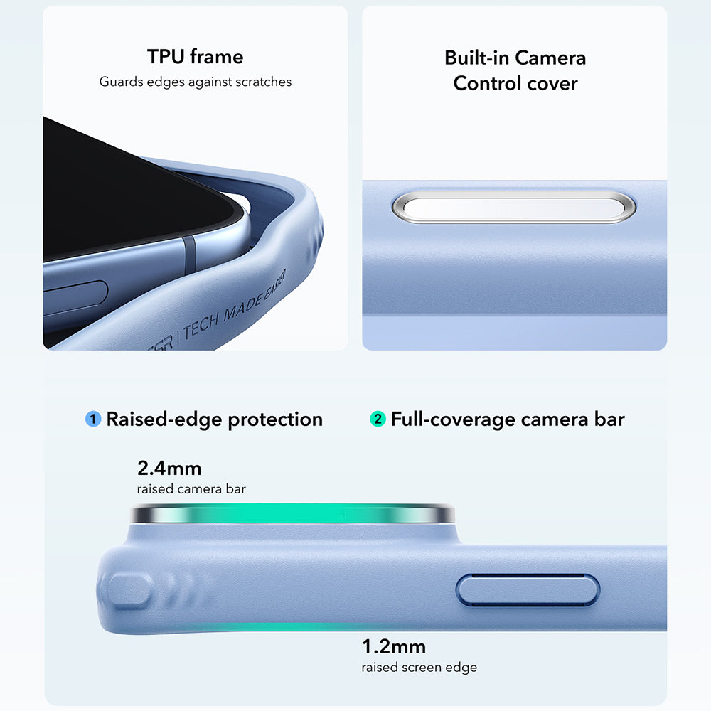 Husa de protectie ESR Classic Hybrid compatibil cu iPhone 17 Pro Max / iPhone 18 Pro Max, Albastru