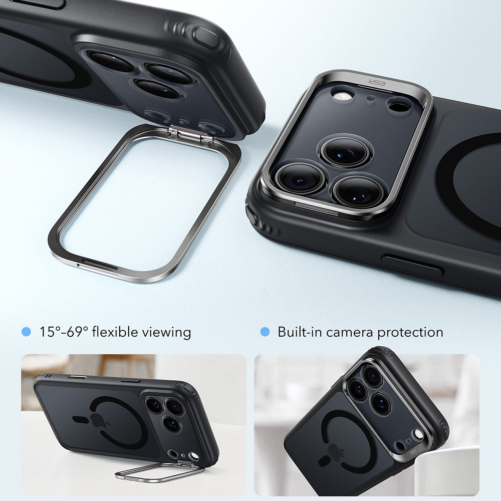 Husa de protectie ESR Classic Hybrid compatibil cu iPhone 17 Pro / iPhone 18 Pro, Negru