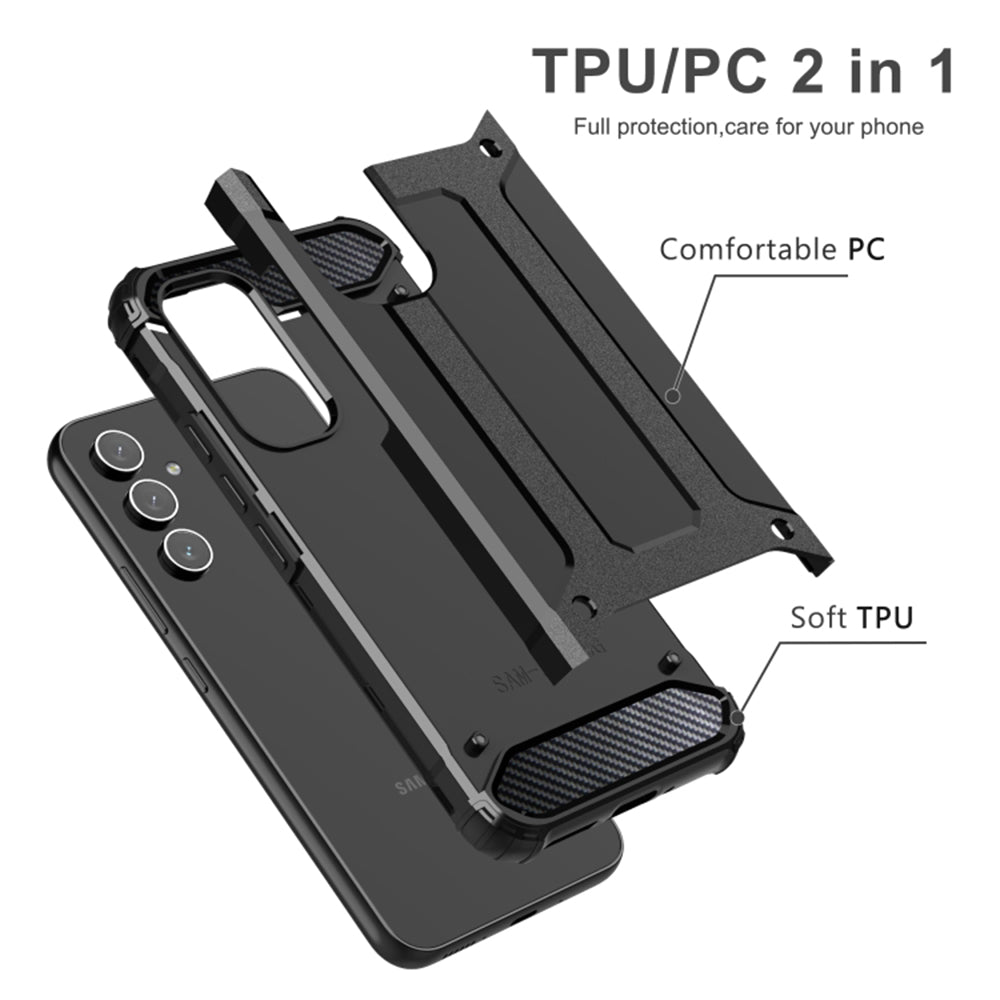 Husa de protectie Techsuit Hybrid Armor compatibil cu Samsung Galaxy A54, Negru