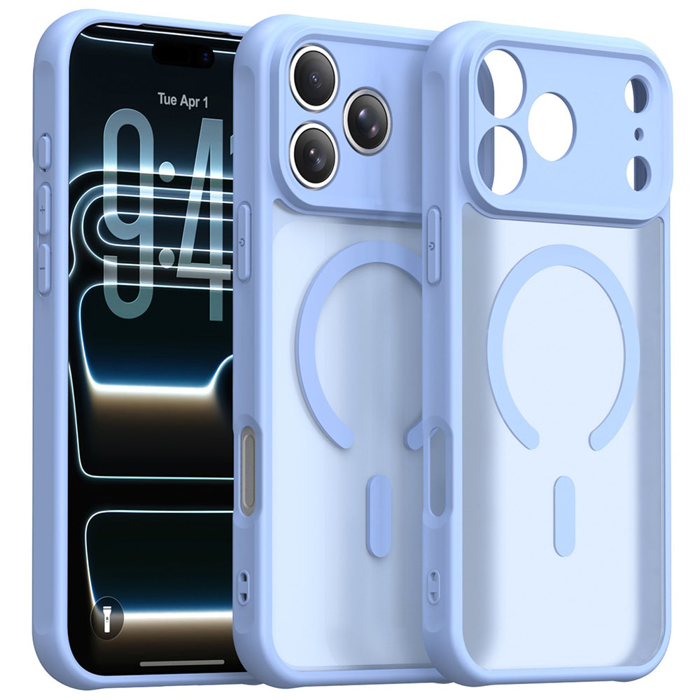 Husa de protectie Techsuit HaloFrost II MagSafe compatibil cu iPhone 18 Pro Max / iPhone 17 Pro Max, Albastru