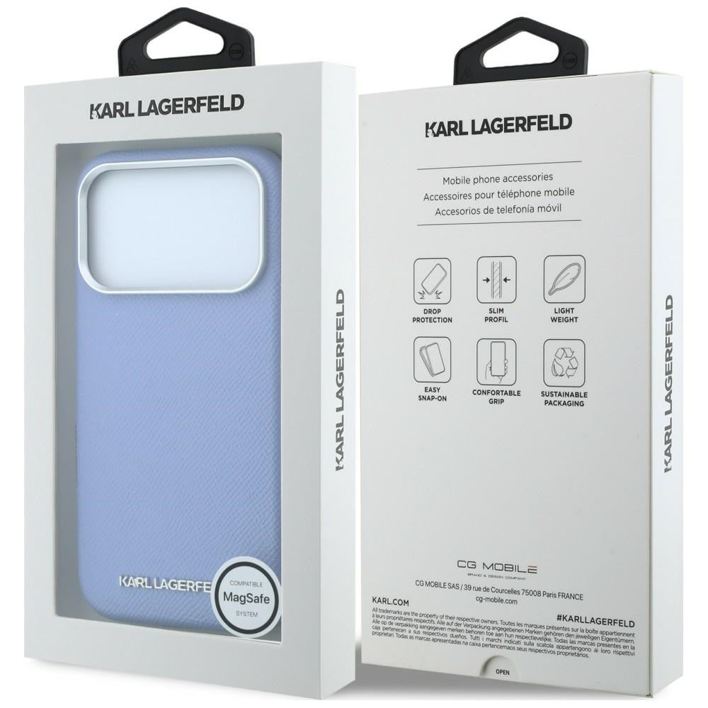 Husa de protectie Karl Lagerfeld compatibil cu iPhone 18 Pro Max / iPhone 17 Pro Max, Albastru
