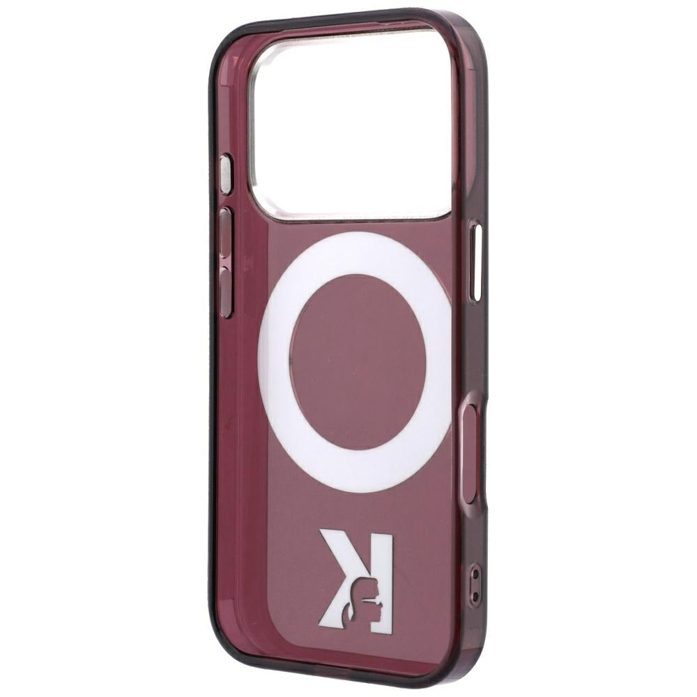 Husa de protectie Karl Lagerfeld compatibil cu iPhone 17 Pro Max / iPhone 18 Pro Max, Bordo