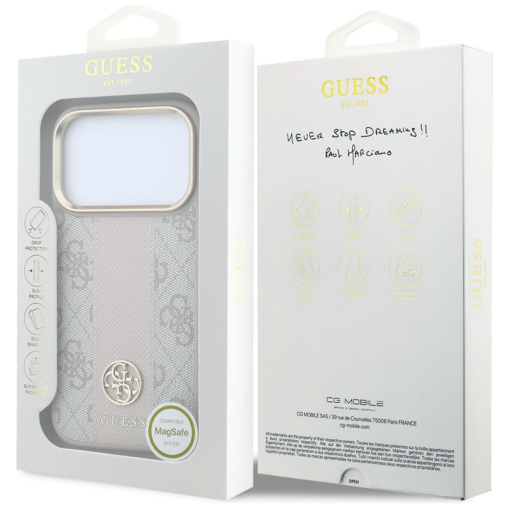 Husa de protectie Guess compatibil cu iPhone 17 Pro / iPhone 18 Pro, Roz