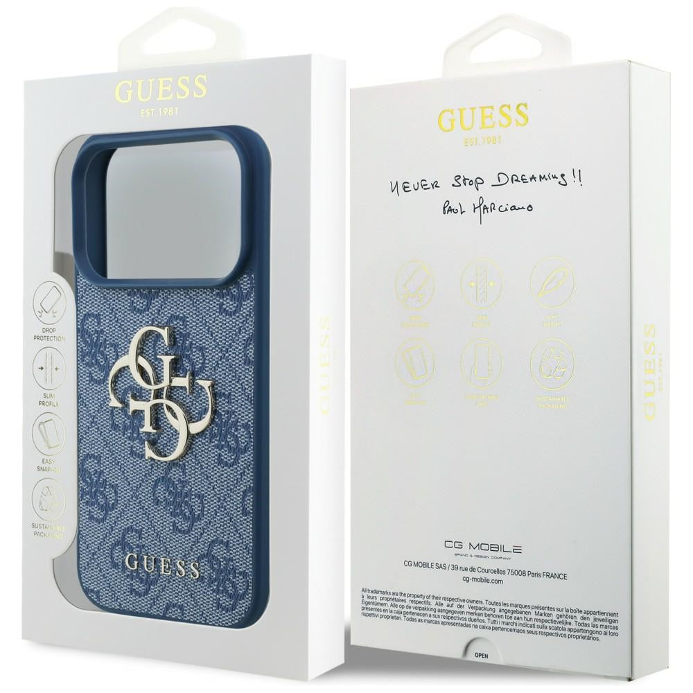Husa de protectie Guess compatibil cu iPhone 17 Pro Max / iPhone 18 Pro Max, Albastru