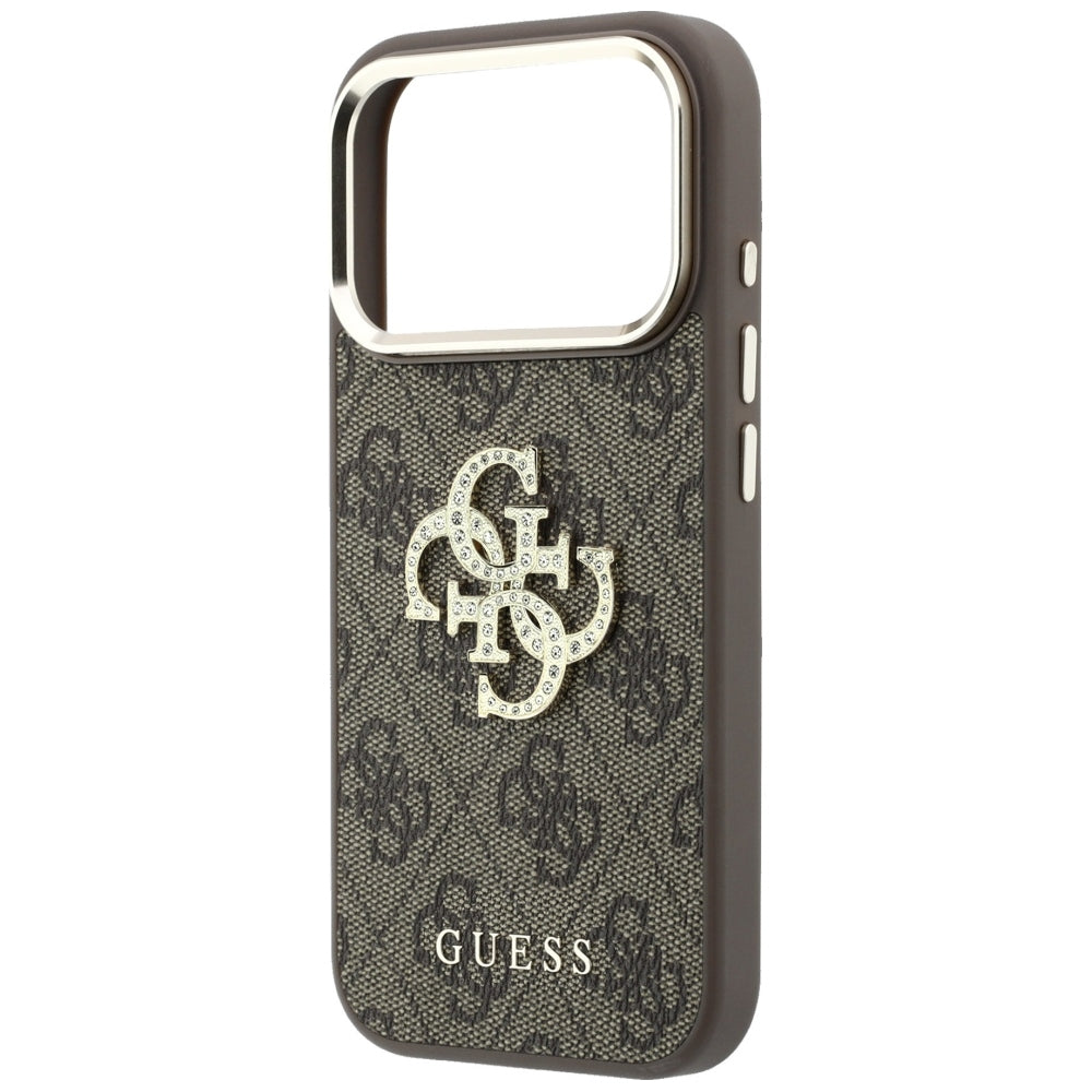Husa de protectie Guess Hardcase 4G compatibil cu iPhone 17 Pro Max / iPhone 18 Pro Max, Maro