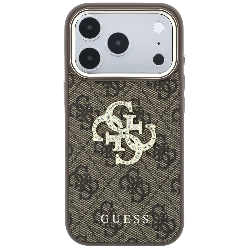 Husa de protectie Guess Hardcase 4G compatibil cu iPhone 17 Pro Max / iPhone 18 Pro Max, Maro