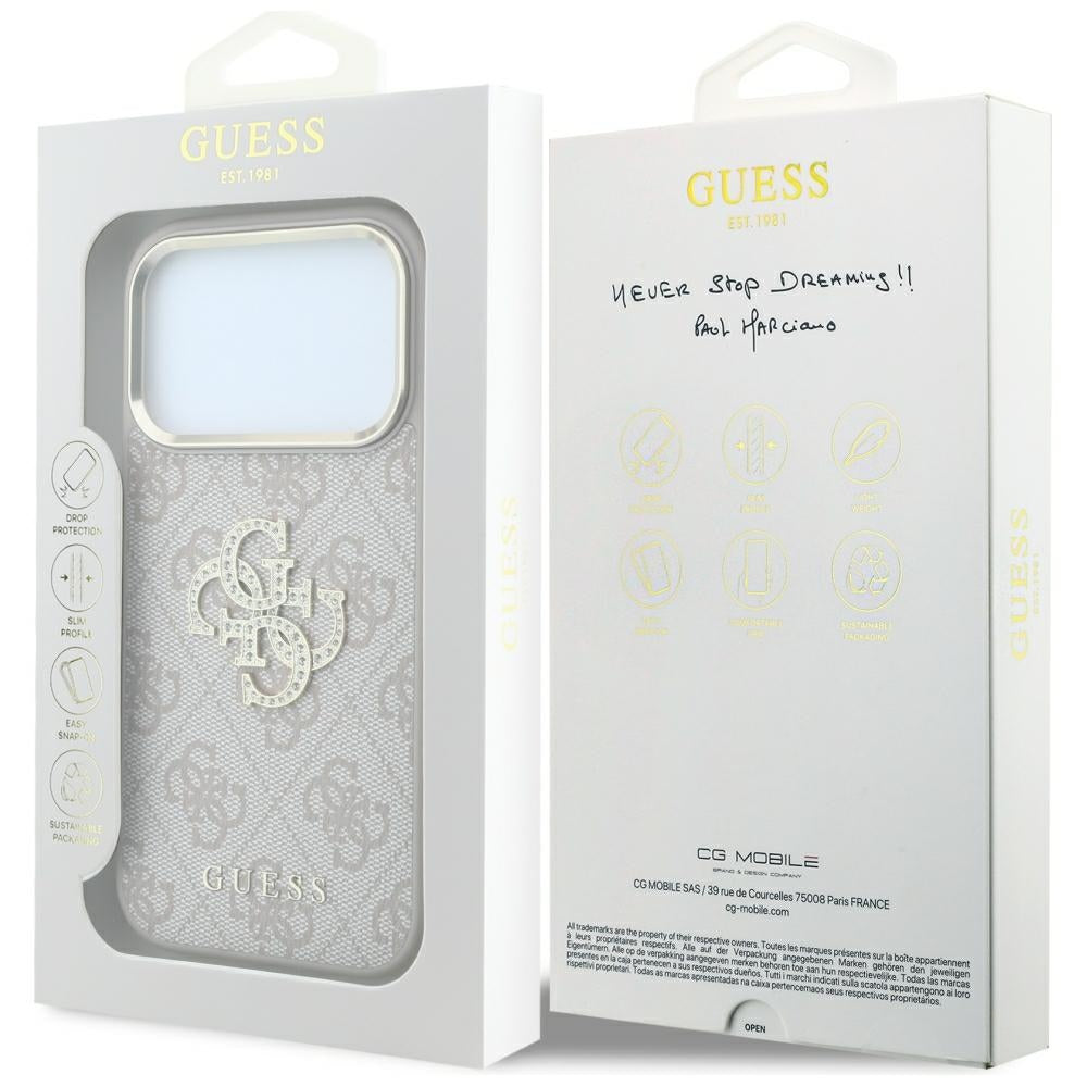 Husa de protectie Guess compatibil cu iPhone 18 Pro / iPhone 17 Pro, Roz