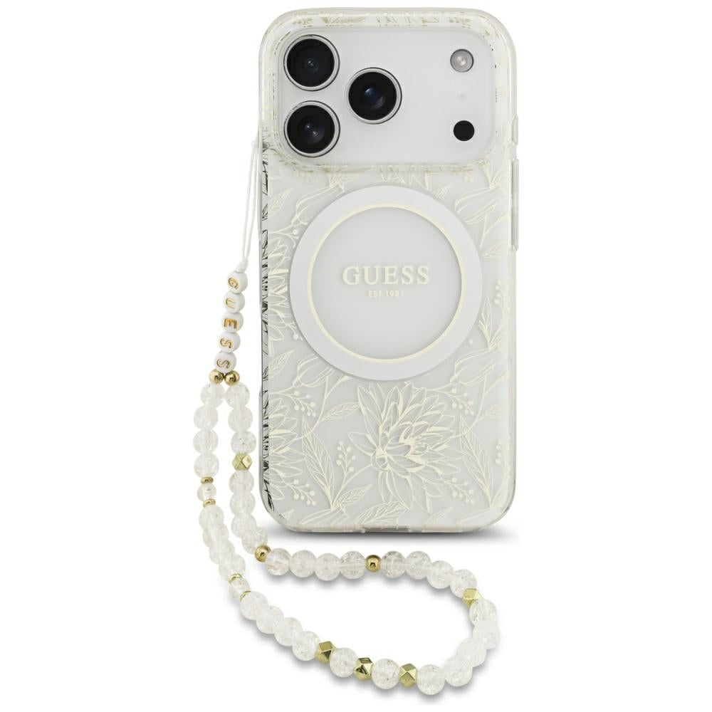 Husa de protectie Guess compatibil cu iPhone 18 Pro / iPhone 17 Pro, Alb