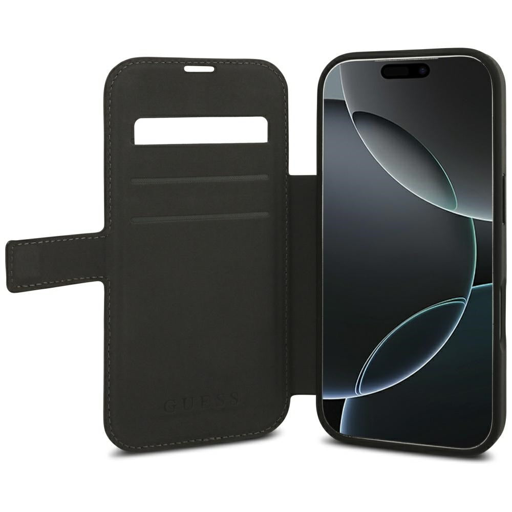 Husa de protectie Guess Book 4G compatibil cu iPhone 18 Pro Max / iPhone 17 Pro Max, Maro
