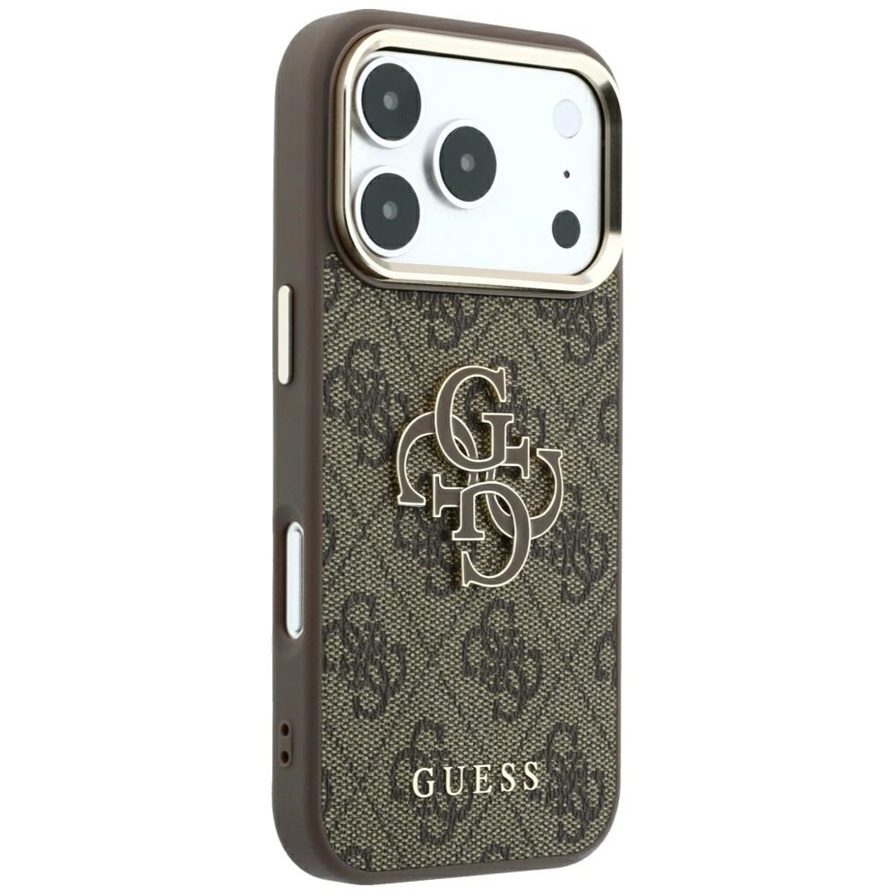 Husa de protectie Guess Hardcase 4G compatibil cu iPhone 18 Pro Max / iPhone 17 Pro Max, Maro