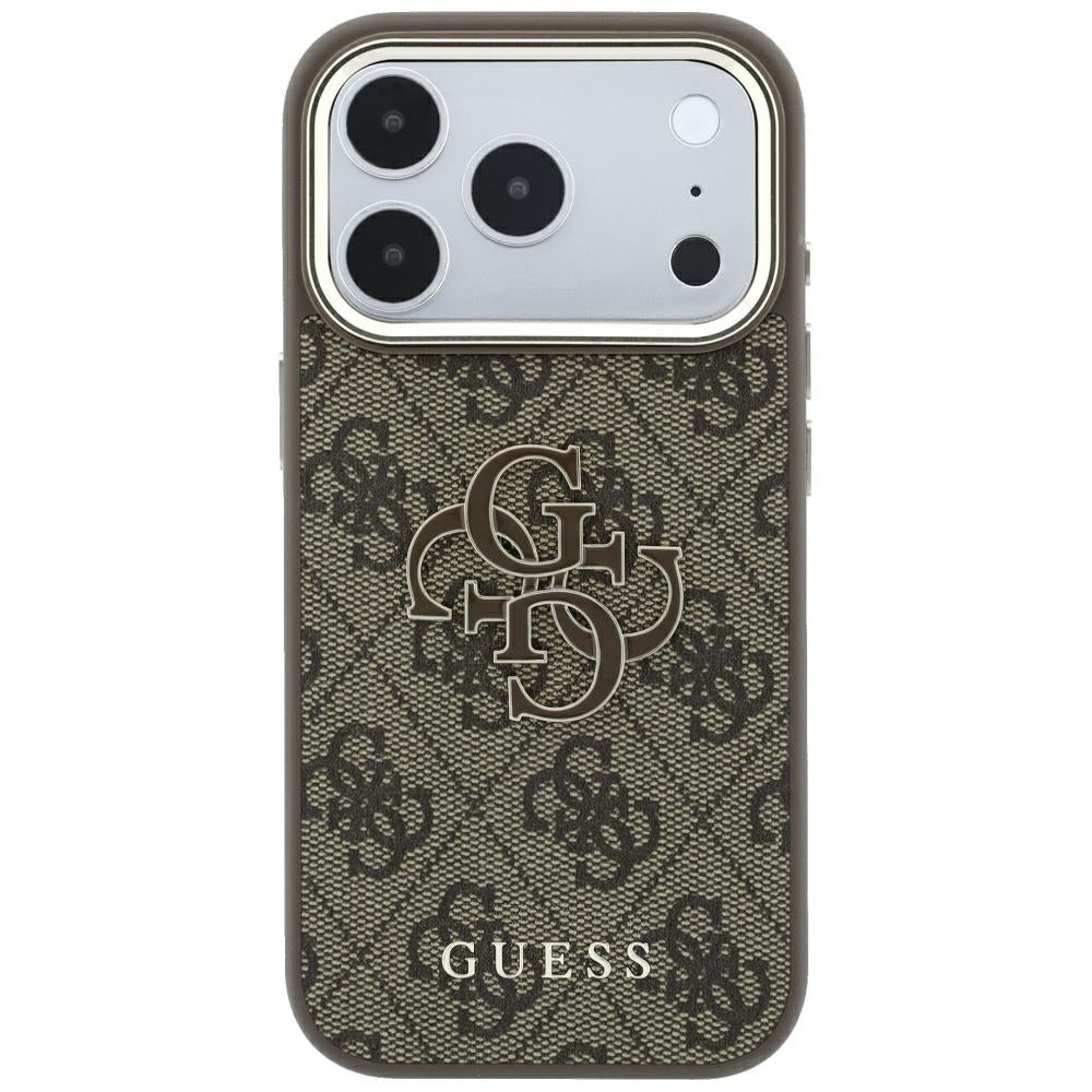 Husa de protectie Guess Hardcase 4G compatibil cu iPhone 18 Pro Max / iPhone 17 Pro Max, Maro