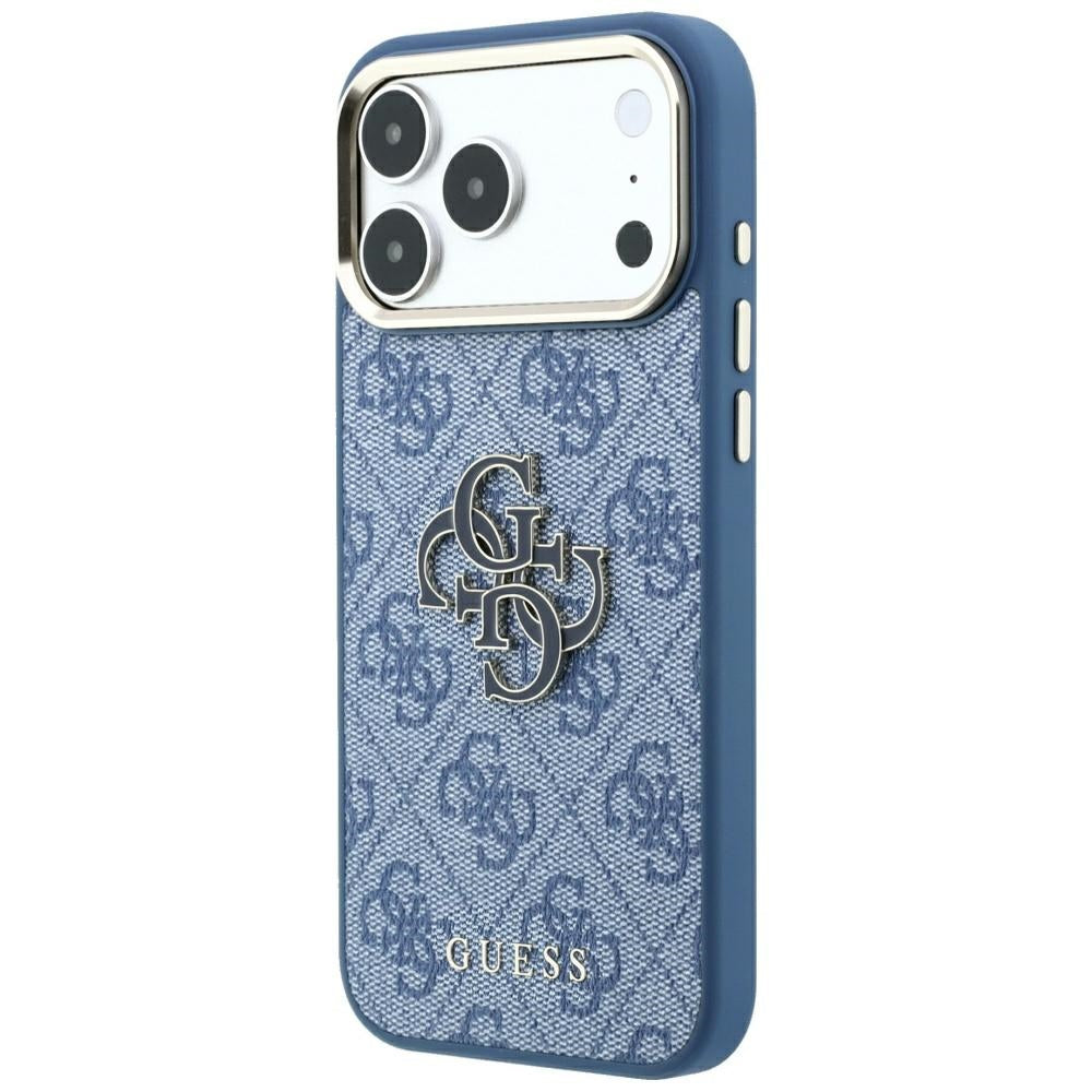 Husa de protectie Guess Hardcase 4G compatibil cu iPhone 18 Pro Max / iPhone 17 Pro Max, Albastru