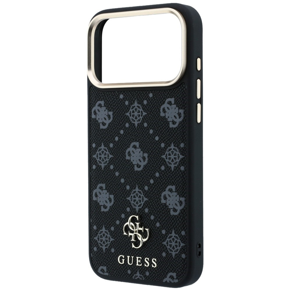 Husa de protectie Guess Peony compatibil cu iPhone 18 Pro / iPhone 17 Pro, Negru