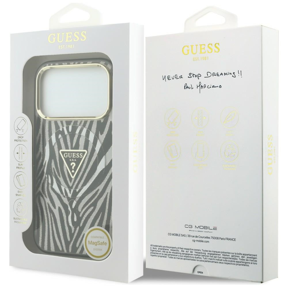 Husa de protectie Guess compatibil cu iPhone 18 Pro / iPhone 17 Pro, Argintiu