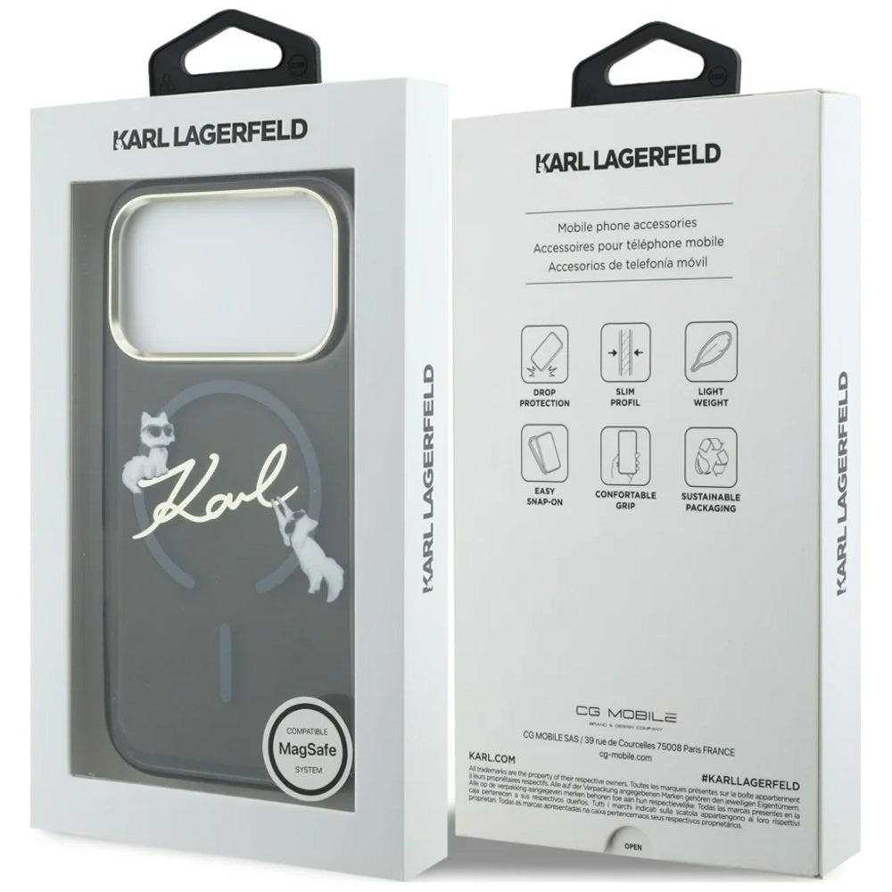 Husa de protectie Karl Lagerfeld compatibil cu iPhone 18 Pro, Negru