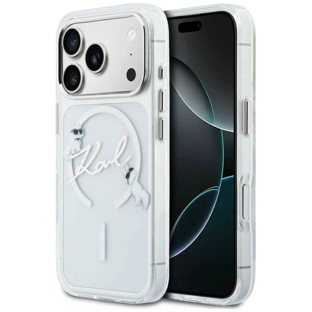 Husa de protectie Karl Lagerfeld compatibil cu iPhone 18 Pro / iPhone 17 Pro, Transparent