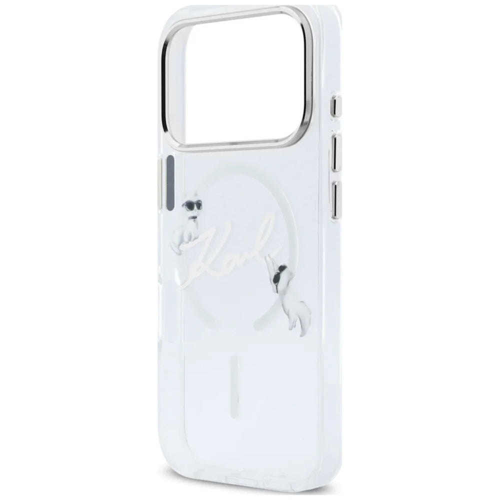 Husa de protectie Karl Lagerfeld compatibil cu iPhone 18 Pro / iPhone 17 Pro, Transparent