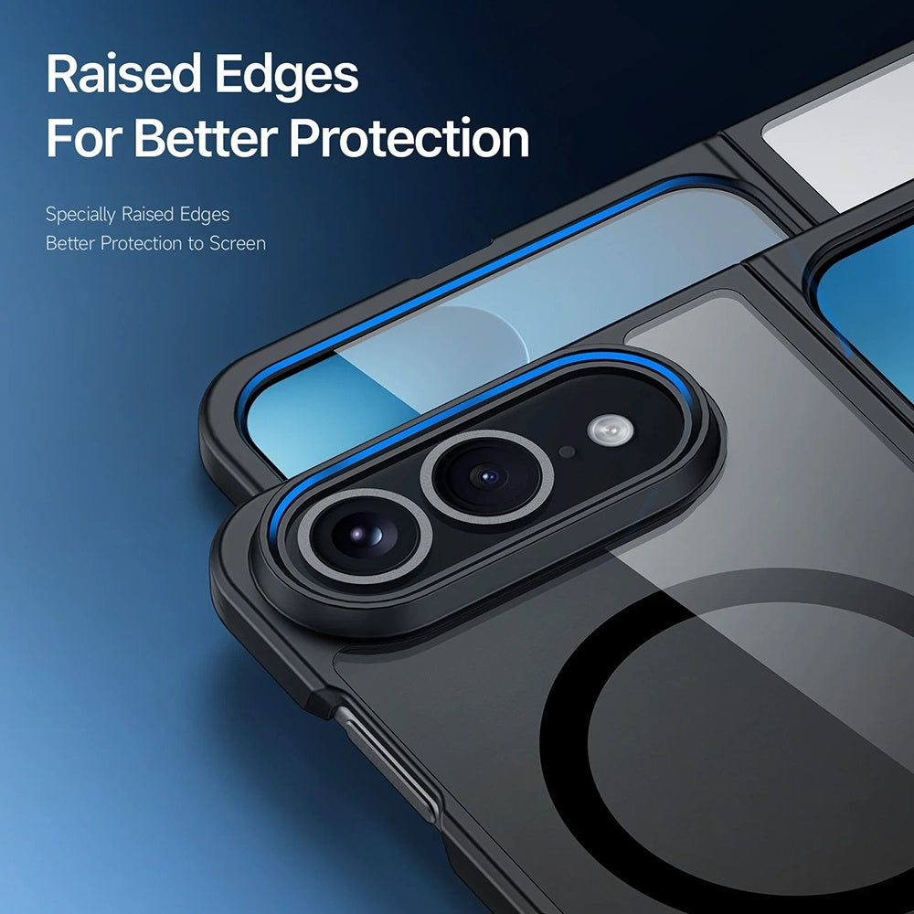Husa de protectie Dux Ducis Aimo MagSafe compatibil cu iPhone Duo, Negru