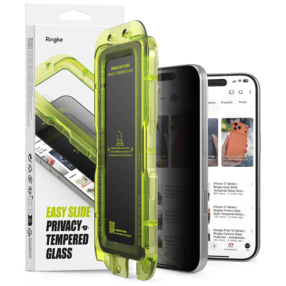 Folie de protectie Ringke Easy Slide compatibil cu iPhone 18 Pro Max, Negru