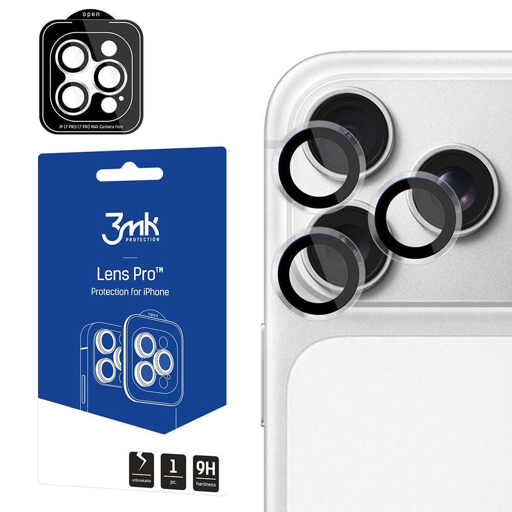 Folie de protectie 3mk Lens Protection Pro compatibil cu iPhone 18 Pro / iPhone 18 Pro Max, Transparent