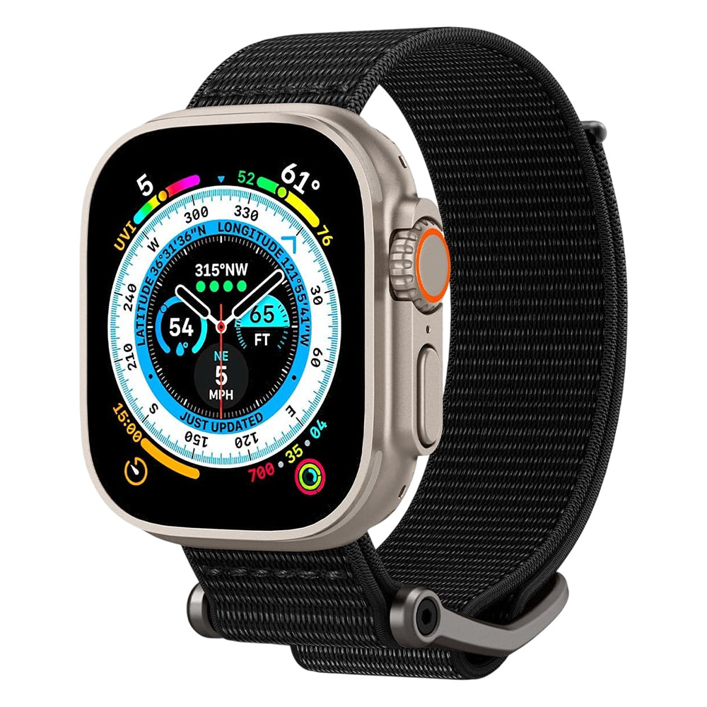 Curea pentru Apple Watch 12/11/10/9/8/7/SE (3/2/1 Gen)/6/5/4/(44mm/45mm)/ Ultra 4/3/2/1 (46mm/49mm) - Spigen DuraPro Flex (AMP02465) - Black