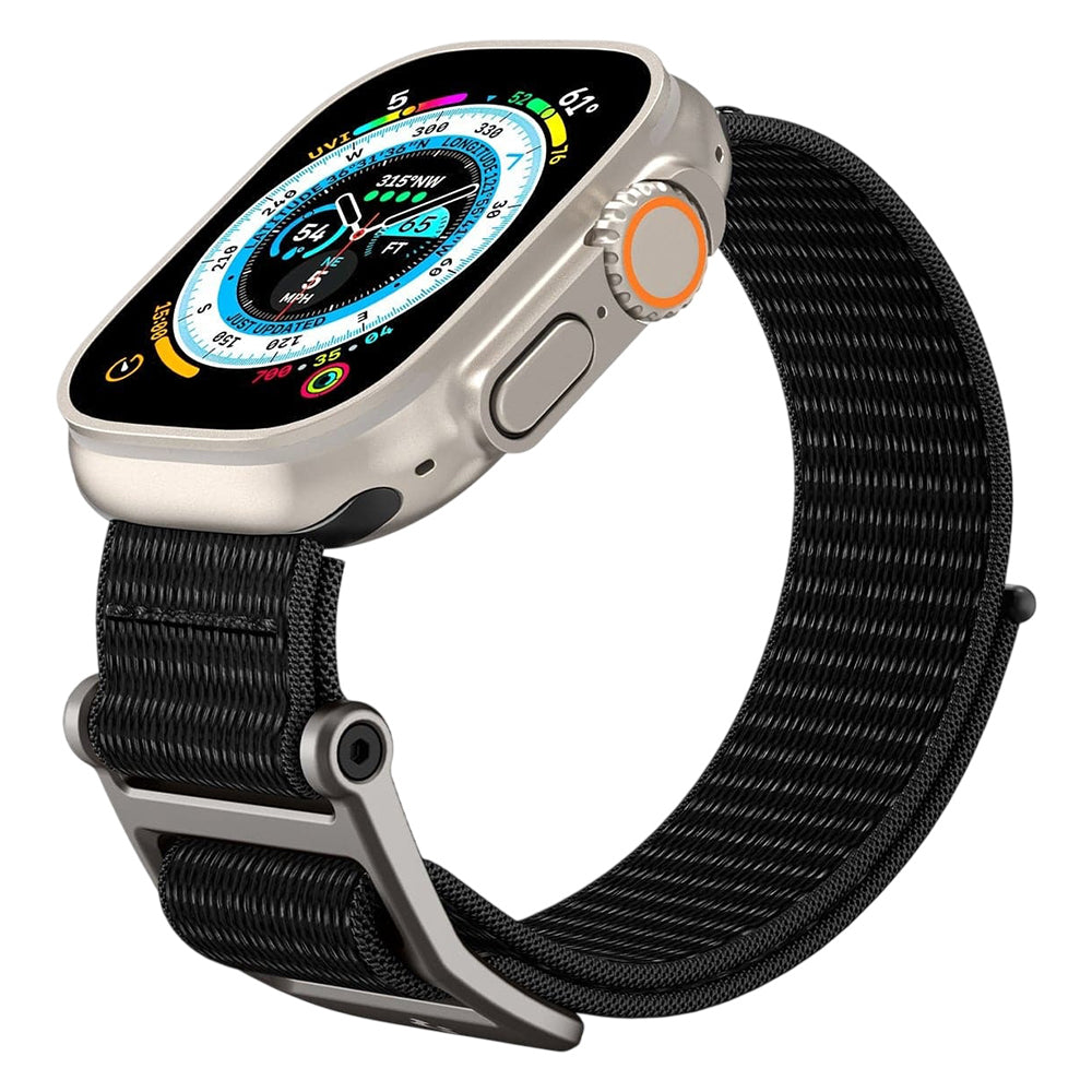 Curea pentru Apple Watch 12/11/10/9/8/7/SE (3/2/1 Gen)/6/5/4/(44mm/45mm)/ Ultra 4/3/2/1 (46mm/49mm) - Spigen DuraPro Flex (AMP02465) - Black