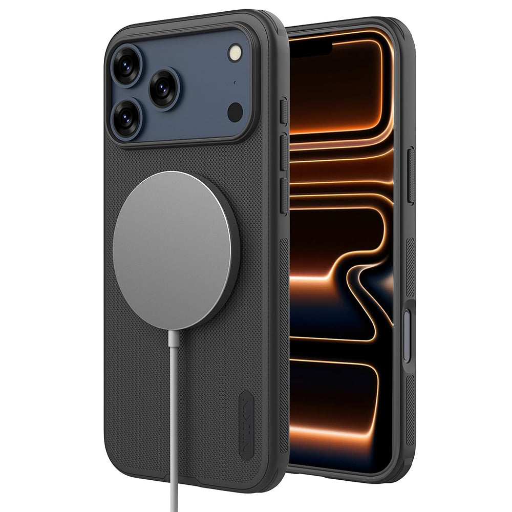 Husa de protectie Nillkin Super Frosted Shield Pro compatibil cu iPhone 18 Pro / iPhone 17 Pro, Negru