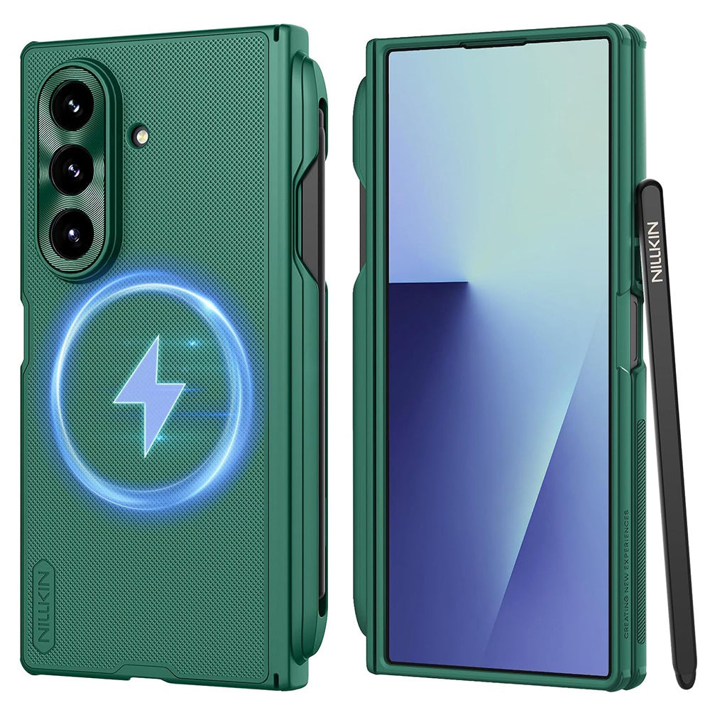 Husa de protectie Nillkin Super Frosted Shield Fold compatibil cu Samsung Galaxy Z Fold7, Verde