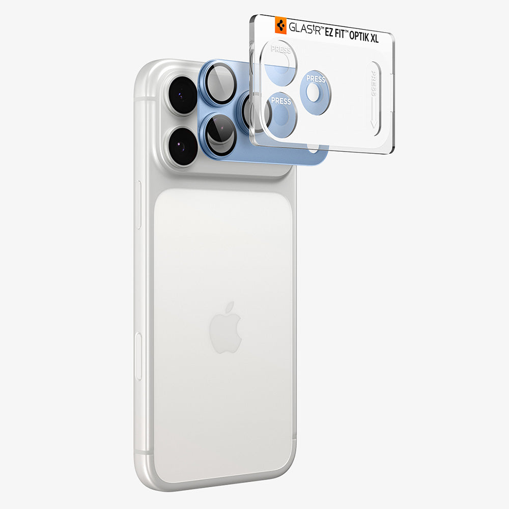 Folie de protectie Spigen Optik.tR EZ Fit Pro XL compatibil cu iPhone 18 Pro, Albastru