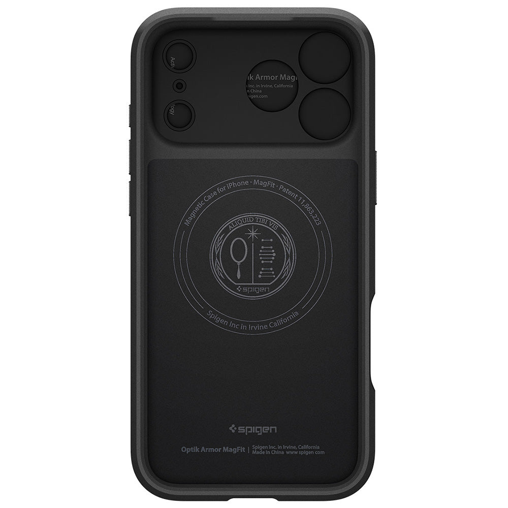 Husa de protectie Spigen Optik Armor compatibil cu iPhone 17 Pro Max / iPhone 18 Pro Max, Negru