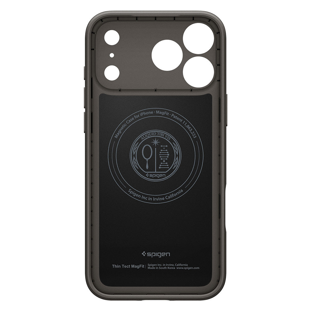 Husa de protectie Spigen Thin Fit compatibil cu iPhone 17 Pro Max / iPhone 18 Pro Max, Gri