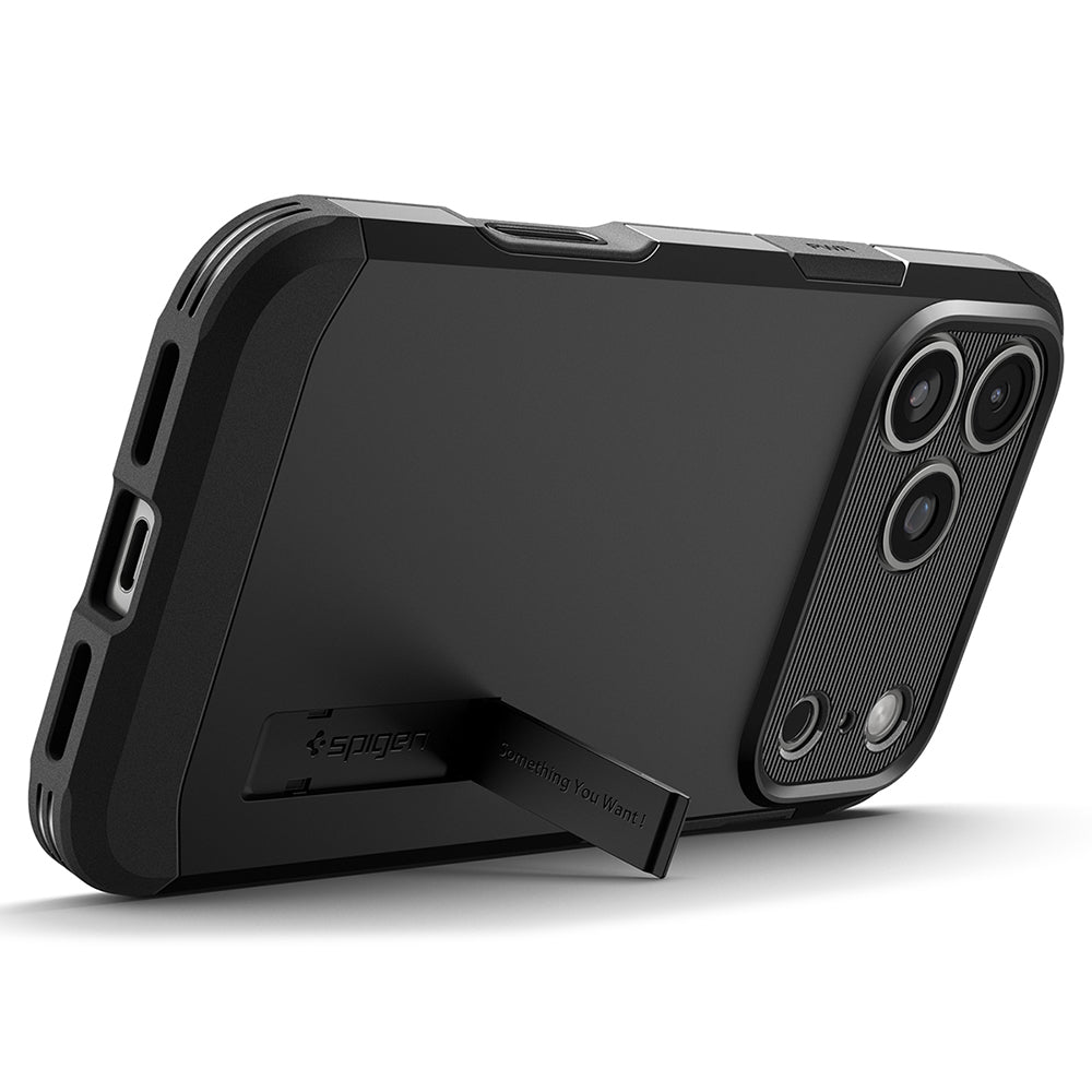 Husa de protectie Spigen Tough Armor T compatibil cu iPhone 17 Pro Max / iPhone 18 Pro Max, Negru