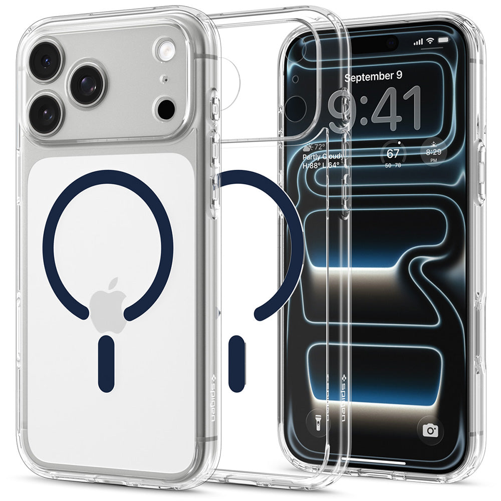 Husa de protectie Spigen Ultra Hybrid compatibil cu iPhone 17 Pro Max / iPhone 18 Pro Max, Albastru