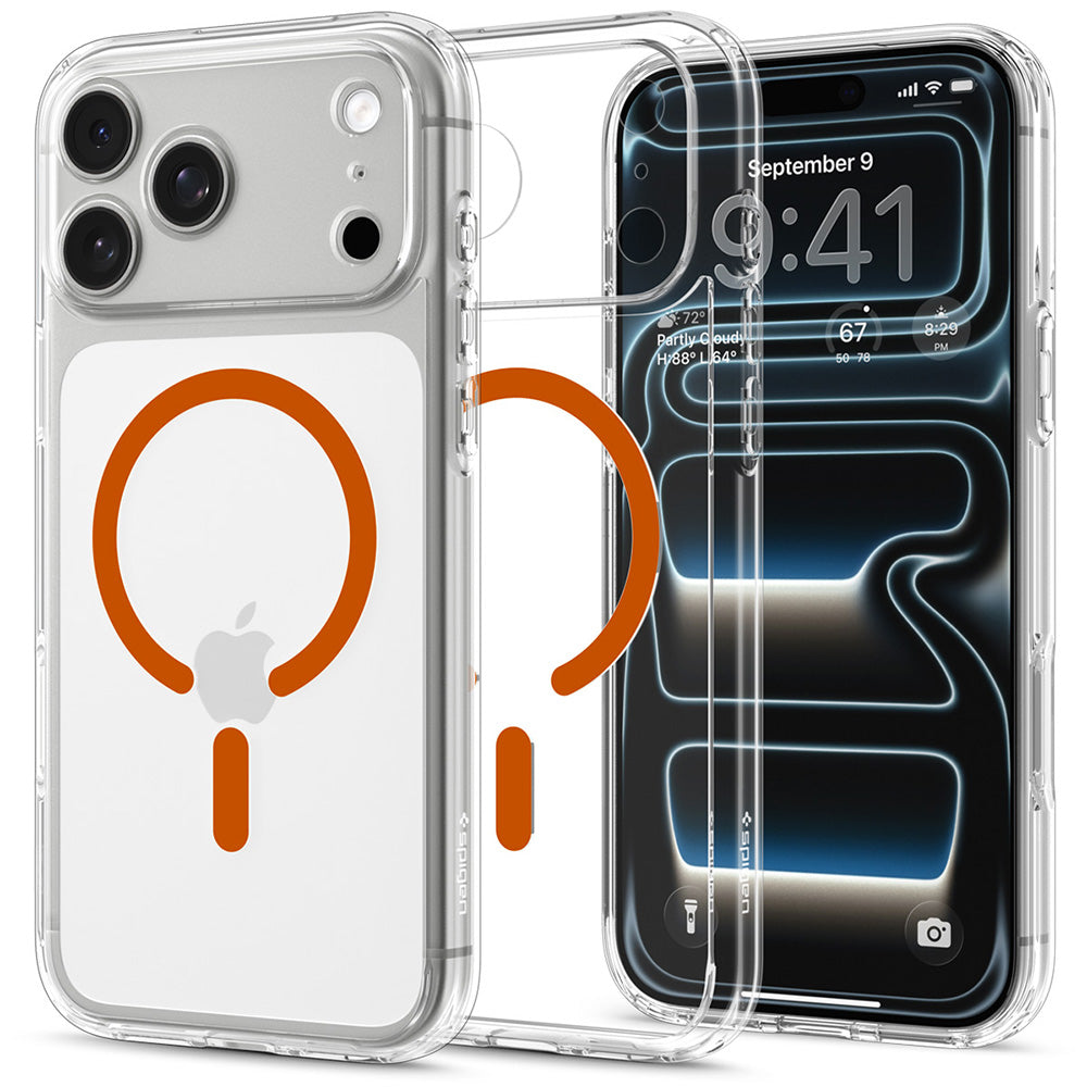 Husa de protectie Spigen Ultra Hybrid compatibil cu iPhone 17 Pro Max / iPhone 18 Pro Max, Portocaliu