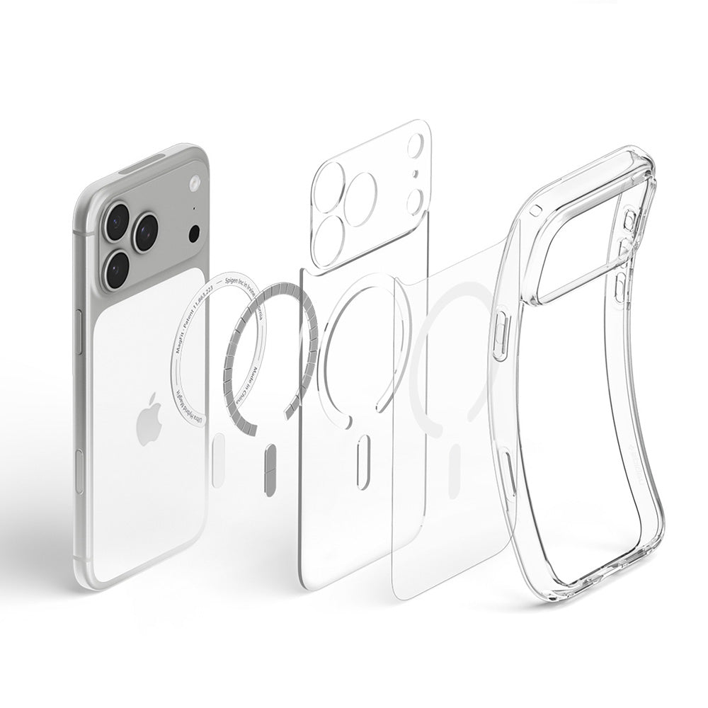 Husa de protectie Spigen Ultra Hybrid compatibil cu iPhone 17 Pro / iPhone 18 Pro, Alb